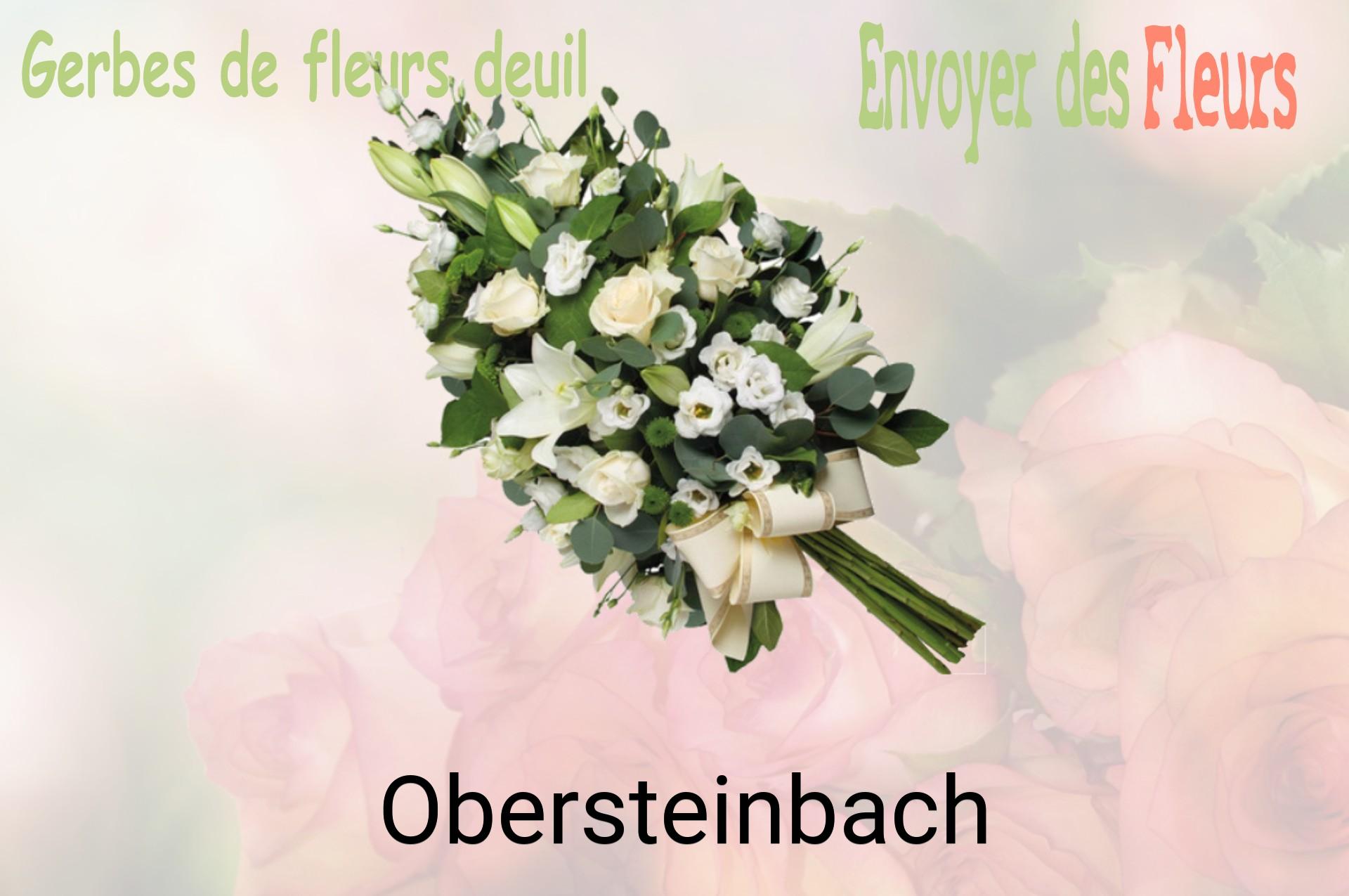 Gerbe de fleurs de deuil livrée à Obersteinbach